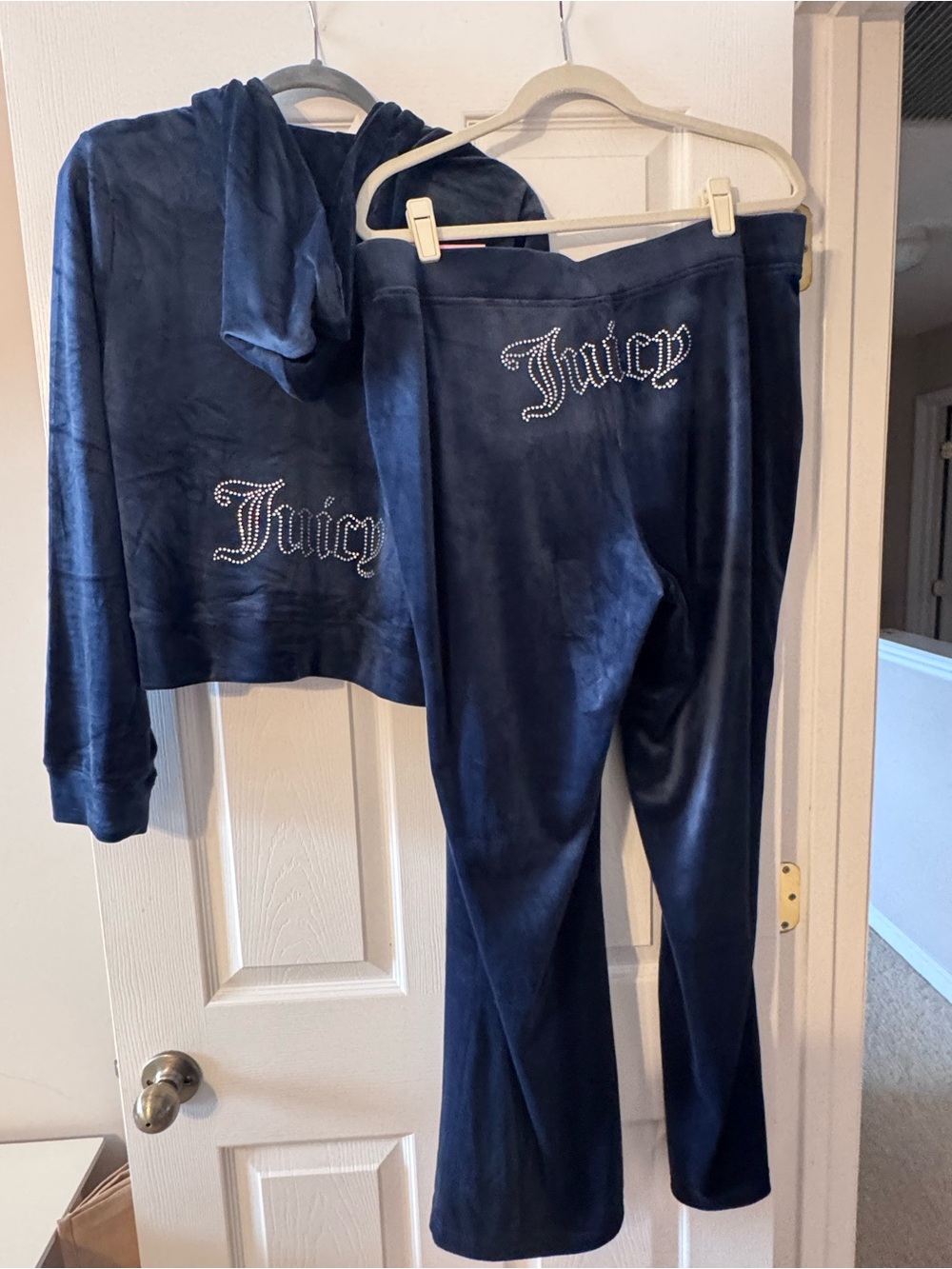 Juicy Couture Velour Tracksuit Navy - NWT